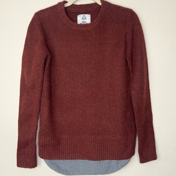 UNIF X Urban Outfitters Waffle Mix Layered Sweater - Picture 2 of 7